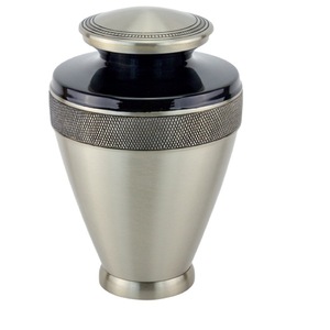 Urnas de cremación para adultos de latón de alta calidad con banda de grabado Urnas funerarias de metal con acabado dorado para cenizas humanas - Product Image 6