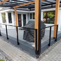 HIMOWAY Venta Directa de Fábrica Barandilla Lateral para Balcón, Techo y Terraza, Barandilla de Cable de Acero Inoxidable