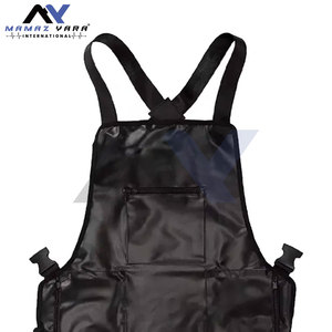 Vente chaude Premium Tablier de Barbier Noir Unisexe Poches Style Salon et Travail Ware Tablier pour Coiffeurs et Coiffeurs - Product Image 2