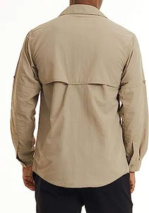 Streetwear d'été pour hommes Chemises cargo décontractées à manches et col vintage Chemises d'extérieur Blouses - Product Image 2