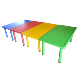 Juego de Mesa y Sillas Rectangulares de Plástico Modernas y Cómodas para <span class=keywords><strong>Aula</strong></span> Preescolar, Venta al Por Mayor - Product Image 5