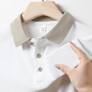 เสื้อโปโลสำหรับผู้ชายเสื้อกอล์ฟ92% 8% สแปนเด็กซ์180กรัมผ้าโพลีเอสเตอร์ออกแบบแบรนด์ของคุณเอง - Product Image 3