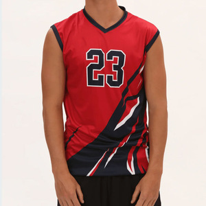 Uniforme de voleibol de diseño personalizado profesional último estilo con técnicas impresas conjuntos personalizados - Product Image 1