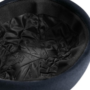 OEM/ODM Diseño personalizado Material de lana Sombreros Docker de color negro sólido de alta calidad para cuenco unisex Sombreros Docker vintage - Product Image 3