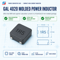 Inducteurs de puissance SMD série GAL4020, inducteurs blindés moulés à courant élevé pour convertisseur DC-DC, alimentation électrique