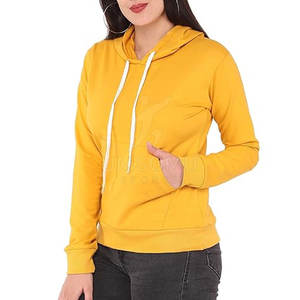 Sudaderas con capucha transpirables de color sólido para mujer Diseño personalizado Uso al aire libre Sudaderas con capucha de mujer de gran tamaño - Product Image 6