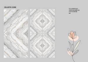 Azulejos de Porcelana de Diseño de Lujo de 600x1200 mm, Azulejos de Pared y Piso Antibacterianos de Gran Formato Brillante para Interiores de Villas - Product Image 2