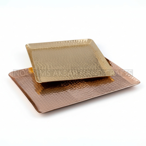 Placa de cargador de chapa de aluminio Acabado de espejo moderno Restaurante Plata Fábrica Proveedor Exportador Fabricante mayorista - Product Image 4