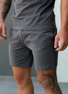 Wholesale Men's Jersey Shorts Custom Logo Gym Active Training 2in1 Athletic Shorts <b>Elastic</b> <b>Waistband</b> with Drawstring Sportswear - Product Image 4