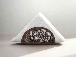 2025 Best Selling Handmade Wooden <b>Napkin</b> <b>Holder</b> Elegant & Durable Design for Home Decor Premium Craftsmanship - Product Image 2