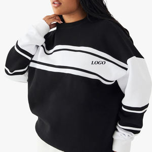 Sudadera Clásica de Corte Moderno y Fácil de Combinar para Mujer con Diseño de Bloques de Color y Logotipo Personalizable para Pedidos al por Mayor - Product Image 1