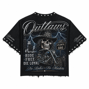 Camiseta OEM con logo personalizado, negra, lavado ácido, estampado digital, 180GSM, algodón, corte holgado, vintage, estilo crop, gráficos de gimnasio, estampados DTF, diseño único y llamativo. - Product Image 2