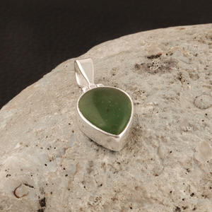 Colgante de cuarzo de fresa verde natural hecho a mano, Plata de Ley 925, colgante elegante, joyería Bohemia, regalo de cumpleaños - Product Image 3