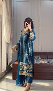 Traje Salwar Kameez para Mujer, Estilo Indio y Pakistaní, Étnico, para Fiesta, Punjabi, con Opción de Costura, Venta al por Mayor, Moderno, de Secado Rápido - Product Image 3