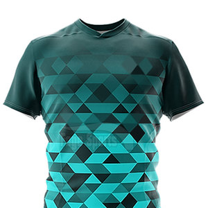 Fabrication en usine, ensembles de maillots de rugby pour hommes au design unique, 100% polyester, logo personnalisé imprimé, respirant, séchage rapide - Product Image 3