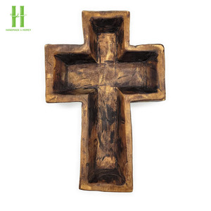 BEST SELLER Produits en gros très demandés Bol à pâte en bois d'acacia et de cerisier Décoration de table style ferme Cadeau unique Fait main - Product Image 3