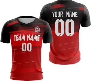 Custom Soccer Jersey Men Youth Personalized Athletic Soccer T-Shirts with Team Name Number Logo football t-shirt manufacturer