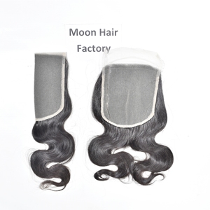 2026 Nouveau produit authentique de qualité supérieure, Closure en cheveux humains indiens naturels, Bodywave, doux et soyeux, tissage double machine, en promotion par le vendeur - Product Image 4