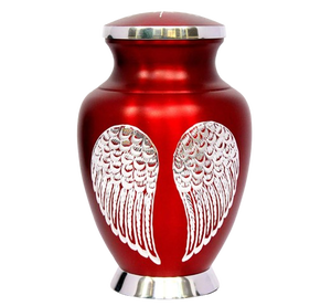 Urna Funeraria de Metal Latón/Aluminio con Grabado de Mariposa en Color Negro Mate para Cenizas Humanas de Adultos - Product Image 5