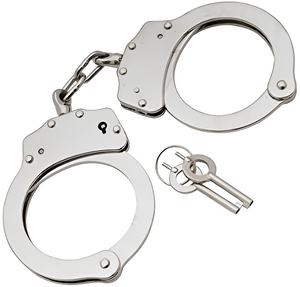 Departamento DE SEGURIDAD Muñequeras Metalcuffs Hecho con acero al carbono Nij Cadena central estándar Doble bloqueo - Product Image 5
