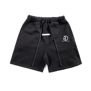 Vente en gros de shorts sportifs pour hommes 100% coton pantalon de survêtement en limousine fermeture à la taille élastique couleur avoine foncé clair et extensible - Product Image 2