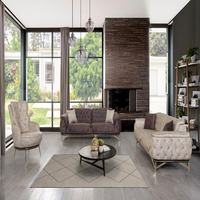 Juego de Sofás de Madera de Lujo, Modular, Ajustable, con Funda Extraíble, Estilo Chesterfield Otomano, Diseño Tradicional, para Almacén, Villa, Hospital