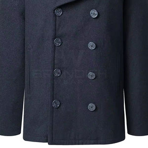 Peacoat de super qualité au design unique personnalisé pour la vente en ligne Manteau de caban d'hiver respirant pour hommes en taille adulte - Product Image 5