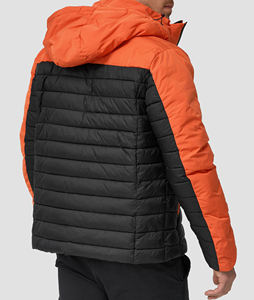 Casual Windproof Waterproof Print <b>Soft</b> <b>Shell</b> Puffer <b>Jacket</b> for <b>Men</b> Winter Loose Fit Zipper - Product Image 3
