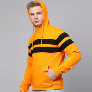 Sweat à capuche unisexe à rayures en coton avec broderie et couleurs personnalisées au meilleur prix Offre Spéciale - Product Image 3