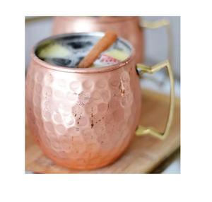 Tazas de cobre estilo indio Moscow Mule New Look Metal puro con mango de latón para cerveza de jengibre hecha a mano en la India - Product Image 5