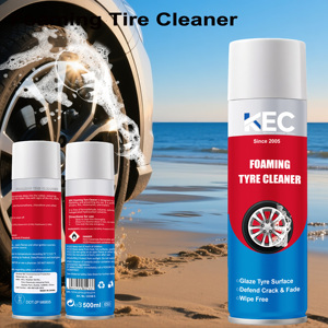 Limpiador de Ruedas y Abrillantador de Neumáticos en Aerosol 500ml - pH 8.2 Fragancia a Limón Seguro para Llantas de Aleación Limpia el Polvo de los Frenos Brillo Intenso - Product Image 1