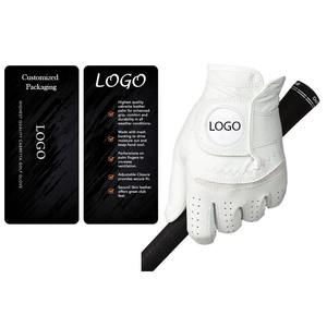 Gants de golf pour hommes en cuir véritable respirants et confortables, antidérapants, de haute qualité, personnalisables - Product Image 5