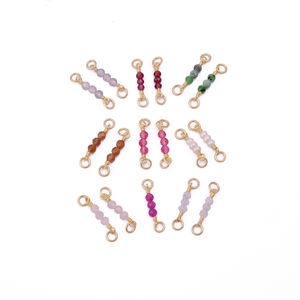 Paire de boucles d'oreilles en pierre précieuse œil de tigre faites à la main minimaliste plaqué or fil Wrap pendentifs breloques bijoux d'approvisionnement en gros - Product Image 3