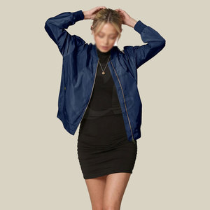 Blouson d'aviateur de différentes couleurs Blouson d'aviateur au design unique Blouson d'aviateur lavable pour femmes - Product Image 5