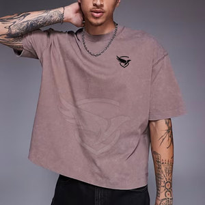 Camiseta de alta calidad para hombre, camiseta ligera, ropa informal de color personalizada, camiseta de gran tamaño - Product Image 1