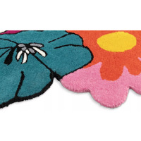 Handgemachte runde Blumen teppich bunte Blume Design Wollte ppich modernes Wohnzimmer Schlafzimmer