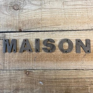 High Quality Cast Iron MAISON Door <b>Plaque</b> classic outdoor home wall door hanging hotel office school restaurant <b>plaques</b> <b>signs</b> - Product Image 1