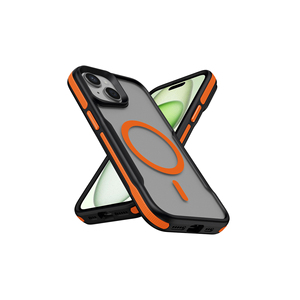 Funda Protectora de Silicona Naranja para MagSafe, Compatible con Airbag Edge, Antigolpes, para iPhone 15, Protección para Teléfono Móvil - Product Image 1