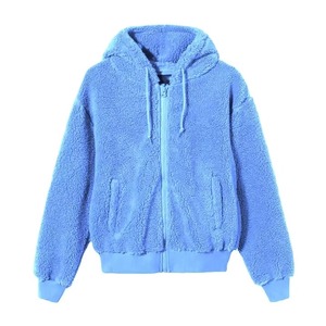High Quality Custom <b>Men</b> Hoodie Polar <b>Fleece</b> Thick <b>Sherpa</b> Pullover With Straps Pocket OEM ODM - Product Image 1