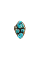 Nouvelle conception Navajo, bague en argent sterling 925 et pierre semi-précieuse turquoise Kingman, pour les occasions spéciales, prix de gros