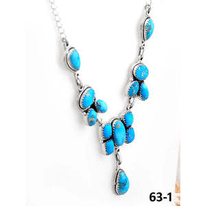 Pendentif artisanal en argent sterling avec turquoise blanche, motif goutte d'eau, ancre et chiffres, style religieux classique, idéal comme cadeau - Product Image 3