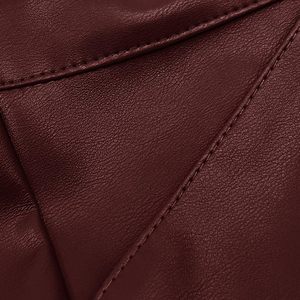 Prix de gros Short en cuir pour femme avec poches Short élégant en cuir PU taille haute doux au toucher pour un usage quotidien - Product Image 6