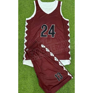 Nouvel uniforme de basket-ball uni Design personnalisé hommes uniforme de basket-ball vierge pour hommes fabriqué au Pakistan - Product Image 1