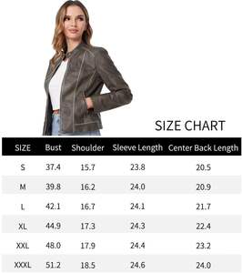 เสื้อแจ็กเก็ตหนังคุณภาพดีสำหรับผู้หญิงวัสดุแฟชั่นใหม่ล่าสุดสำหรับผู้ชายติดโลโก้ของคุณเอง - Product Image 5