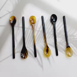 Cucharas decorativas de cuerno 100% hechas a mano, pulido de espejo para el hogar, Hotel, restaurante, fiesta, servicio económico con artesanías de media luna - Product Image 2
