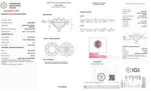 Diamant rond rose intense créé par laboratoire Asscher Cut Fancy Shape IGI Certified Loose Diamonds dans la catégorie - Product Image 5