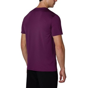 T-shirt de sport pour homme à prix d'usine, design respirant, coupe régulière, compression, vêtements de fitness unis, athlétique - Product Image 5