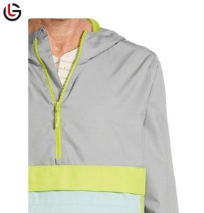 Veste coupe-vent imperméable à capuche unie pour homme, logo personnalisé, couleurs contrastées, hiver, écologique, haute qualité - Product Image 6