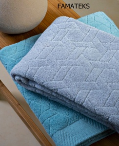 Serviettes de bain en coton turc doux Super absorbant de haute qualité, Design personnalisé de luxe, fabricant turc - Product Image 4
