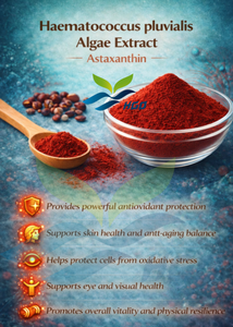 Suministro Directo de Fábrica HGO de Extracto de Algas Naturales Haematococcus pluvialis, Astaxantina de Grado Alimenticio, Extracto Estandarizado del 1%-5% - Product Image 4